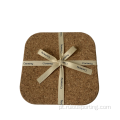 Cork Square Coaster Design personalizado para bebidas